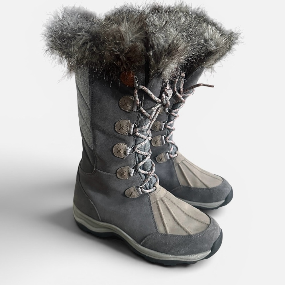 Clark’s Wintry Hi Waterproof Lined Faux Fur Boots Womens 8.5